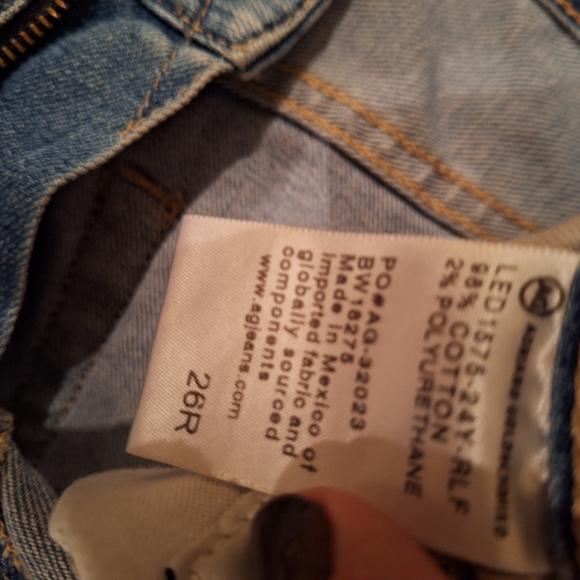 AG jeans, ex-boyfriend slim distressed jeans. - Picture 5 of 8